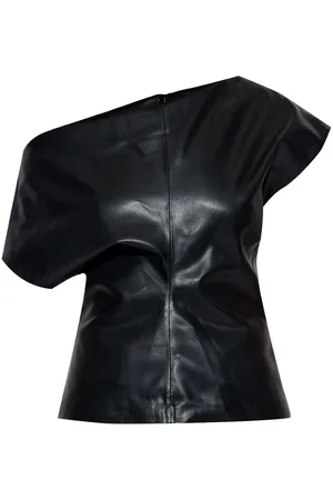 RAG&BONE Eleanor faux-leather top