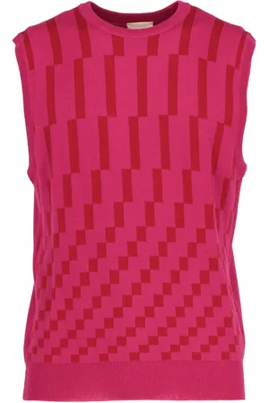 VERSACE 2000s checkered tank top