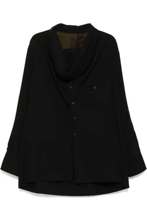 ZIGGY CHEN Draped long-sleeves shirt