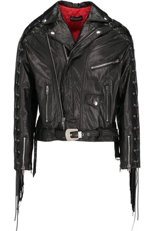 Balenciaga 2010 fringed biker jacket
