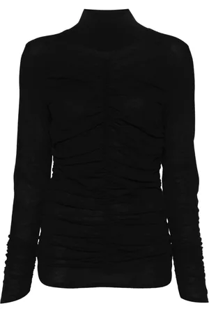 Twin-Set Gathered roll-neck sweater