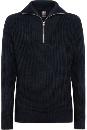 Boggi Milano Half-zip wool jumper