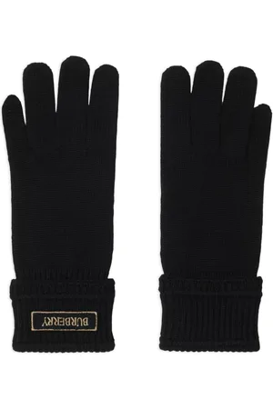 Burberry Logo-embroidered gloves