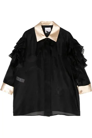Edward Achour Paris Ruffled silk shirt
