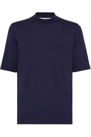 Brunello Cucinelli Cotton mock-neck t-shirt