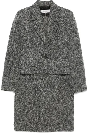Saint Laurent 1990s tweed dress set