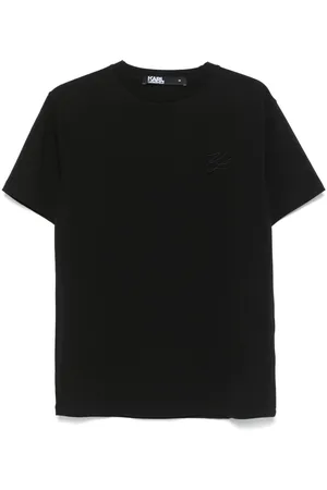 Karl Lagerfeld Logo-embroidered T-shirt