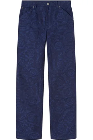 VERSACE Baroque-pattern trousers