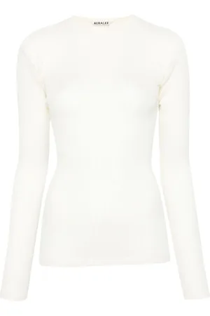 Auralee Wool crew-neck T-shirt
