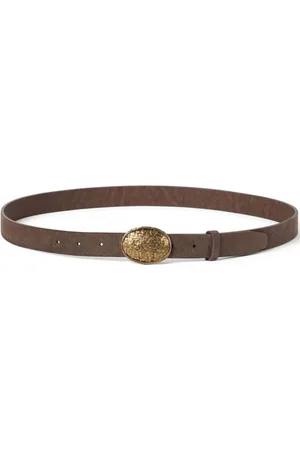 Brunello Cucinelli Decorative buckle leather belt