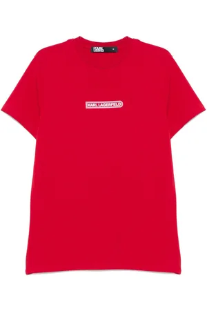 Karl Lagerfeld Rubberised logo-detail T-shirt