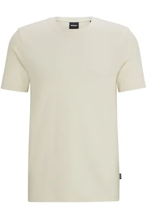 HUGO BOSS Logo-tag bubble-jacquard cotton T-shirt