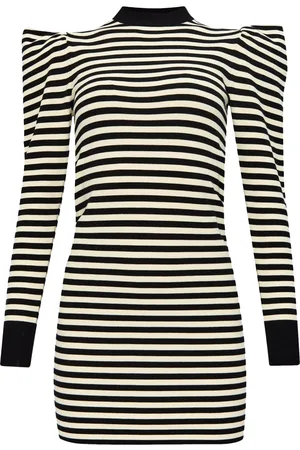 Max Mara Striped knitted minidress