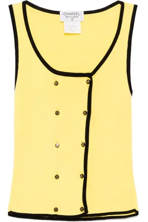 CHANEL 1995 ribbed-knit top