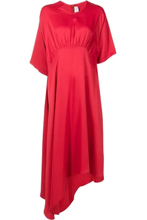Gloria Coelho Gathered asymmetric dress