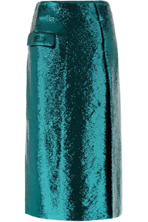 GENNY Sequin-embellished midi skirt