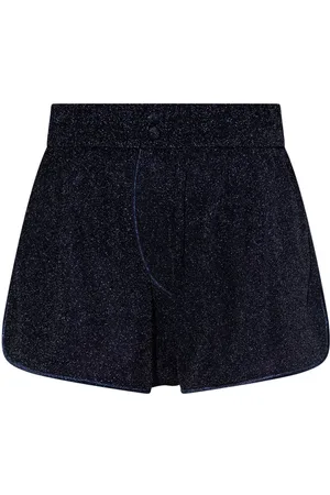 Oseree Glitter-finish shorts