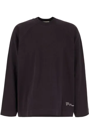 STUDIO NICHOLSON Aubergine oversize sweatshirt