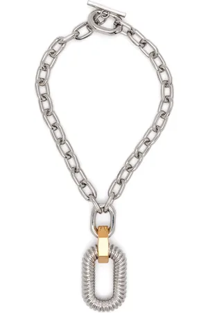 Paco rabanne XL Link Animation Godron necklace
