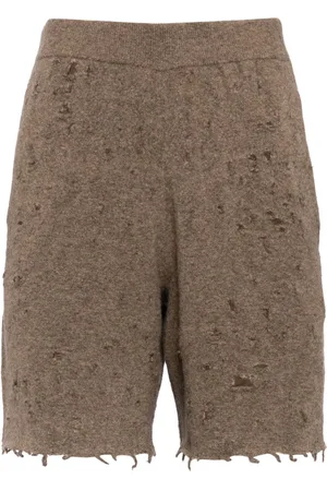 JNBY Distressed knitted shorts