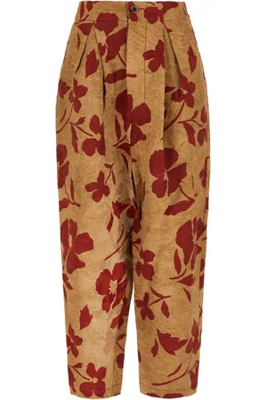 UMA WANG Floral-print trousers