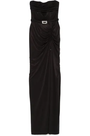 NISSA Corset-style sleeveless maxi dress
