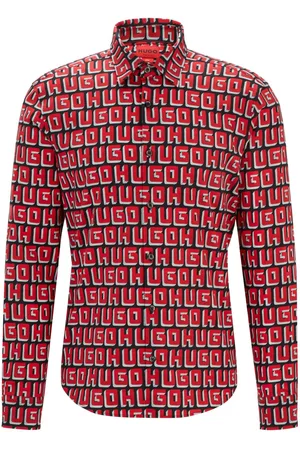 HUGO BOSS Monogram-logo shirt