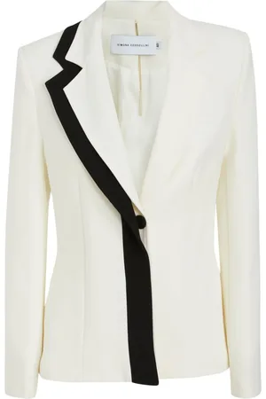 SIMONA CORSELLINI Contrast-lapel blazer