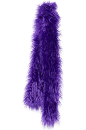 Ruslan Baginskiy Logo-patch faux-fur scarf