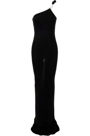 MAGDA BUTRYM Rosette one-shoulder dress