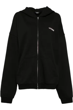 We11 Done Bead-logo hooded jacket
