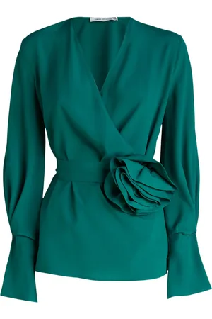 SIMONA CORSELLINI Flower-detailing blouse