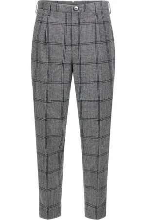 Incotex Prince of Wales check trousers