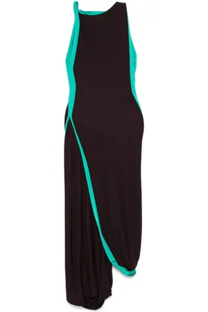 Victoria Beckham Side-stripe maxi dress