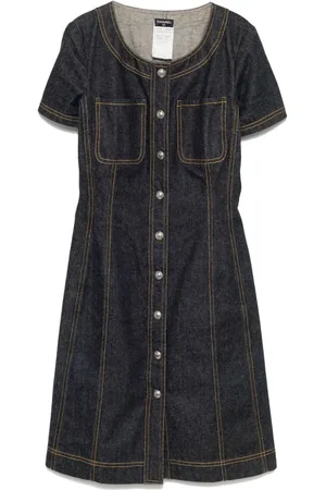 CHANEL 1997 cc mark button dress