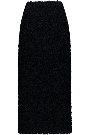 PORTS 1961 Bouclé-constructed midi skirt