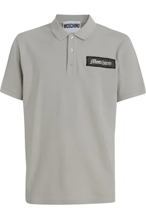 Moschino Logo-appliqué cotton polo shirt