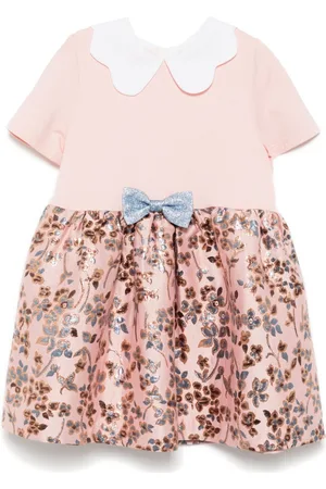 HUCKLEBONES LONDON Scallop collar jersey dress