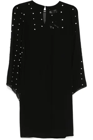 NISSA Crystal-embellished mini dress
