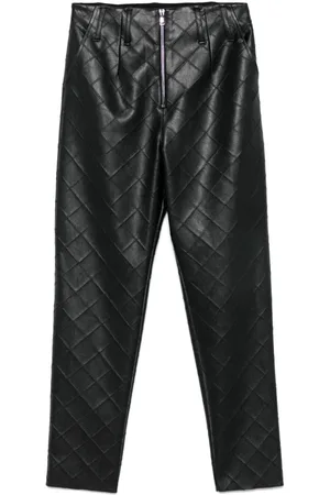 NISSA Faux-leather trousers