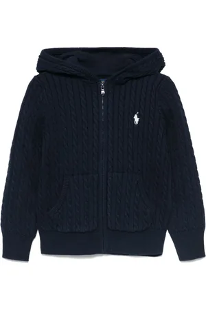 Ralph Lauren Cable-knit hooded cardigan