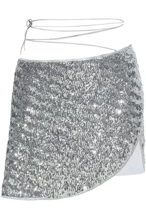 Oseree Sequinned beach cover-up