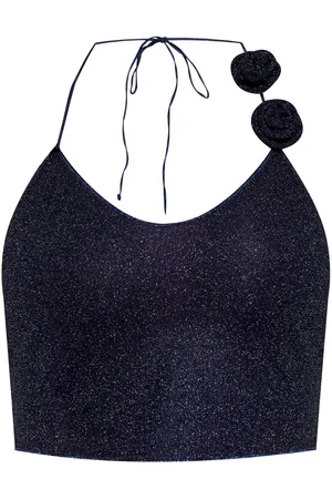 Oseree Floral-appliqué top