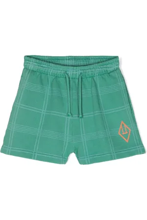 The Animals Observatory Check-pattern cotton shorts