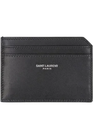 Saint Laurent Logo-print leather cardholder