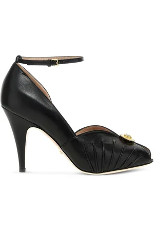 Gucci Logo-plaque 95mm leather sandals