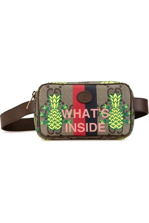 Gucci 2016-2024 Maxi GG Supreme Interlocking G Pineapple belt bag