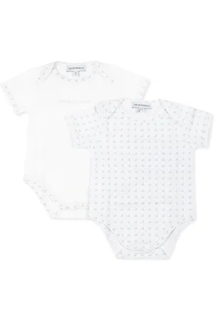 Emporio Armani Logo-print bodies (set of two)