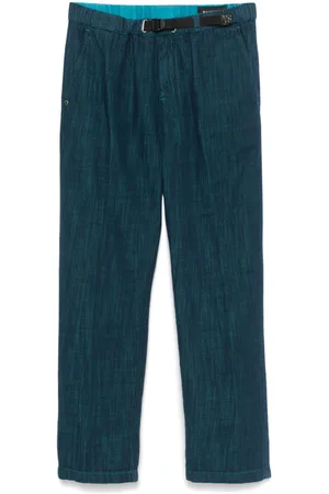 White Sand Mélange-effect trousers