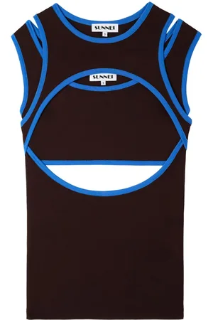 SUNNEI Contrast-trim tank top